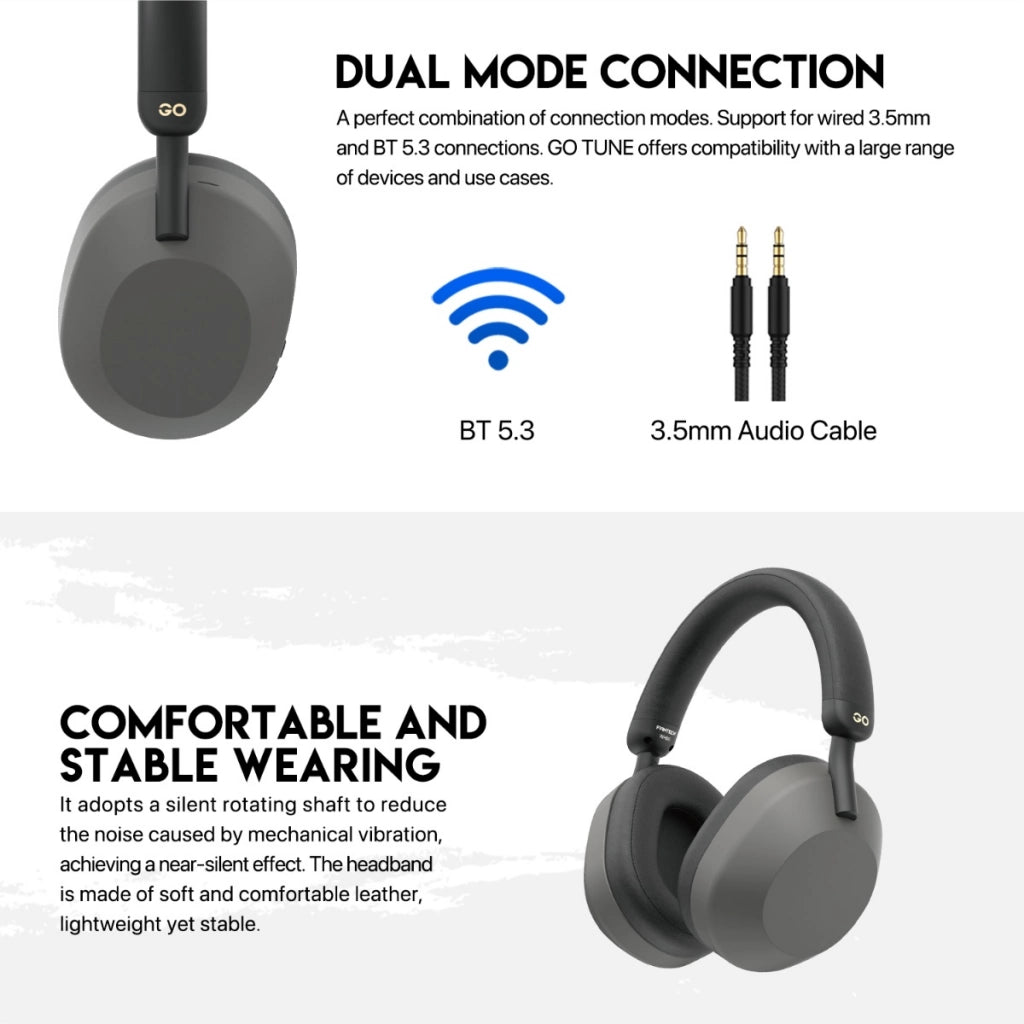 Fantech WH06 GO TUNE Auricular Bluetooth Grey