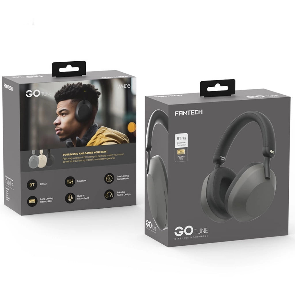 Fantech WH06 GO TUNE Auricular Bluetooth Grey