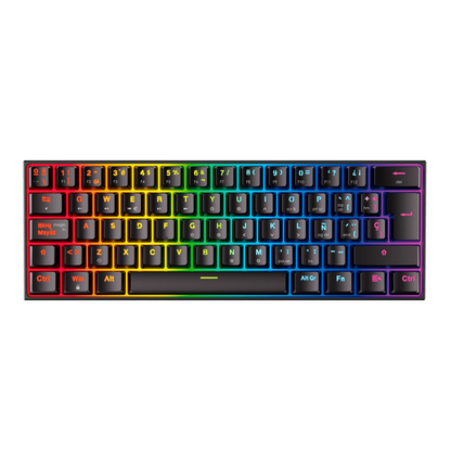 Fantech MAXFIT61 Negro RGB - vista superior