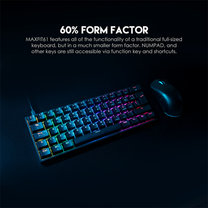 Fantech MAXFIT61 Negro 60% Form Factor