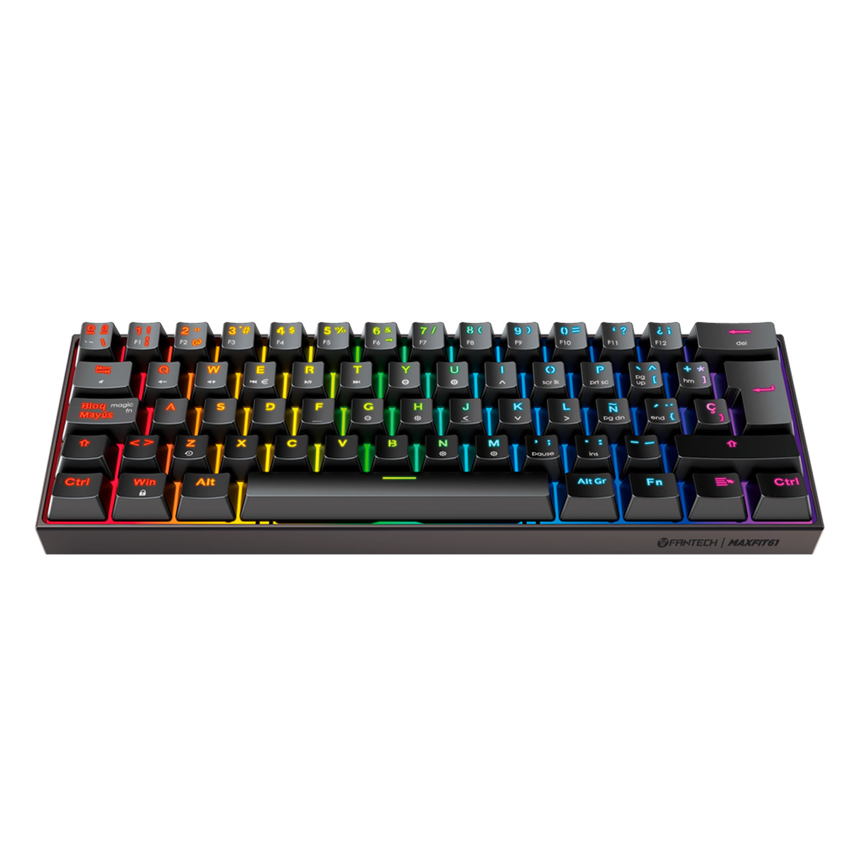 Fantech MAXFIT61 Negro - vista lateral