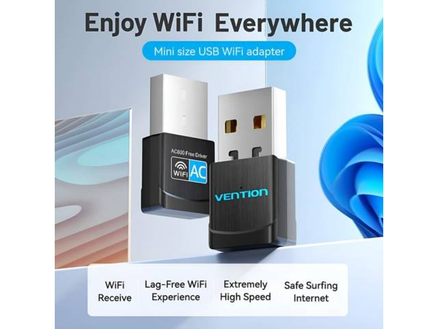 Vention KDSB0 AC600 WiFi Everywhere mini USB adapter