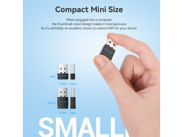 Vention KDSB0 tamaño compacto nano USB Wi-Fi adapter