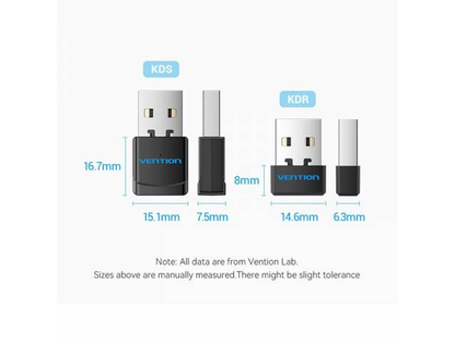 Vention KDS vs KDR comparativa tamaño dimensiones